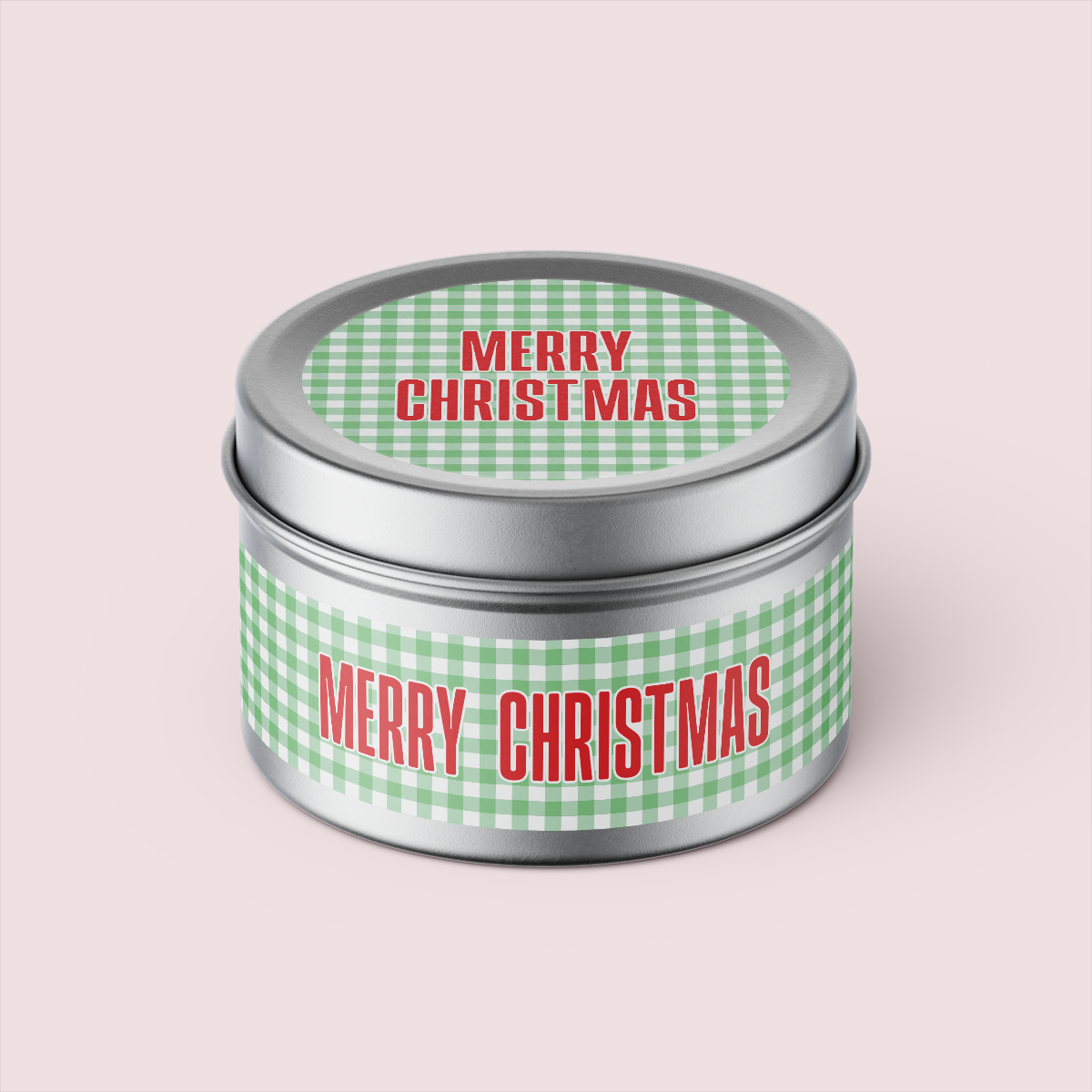 Gingham Collection - Christmas - Design Two - Travel Tin Set