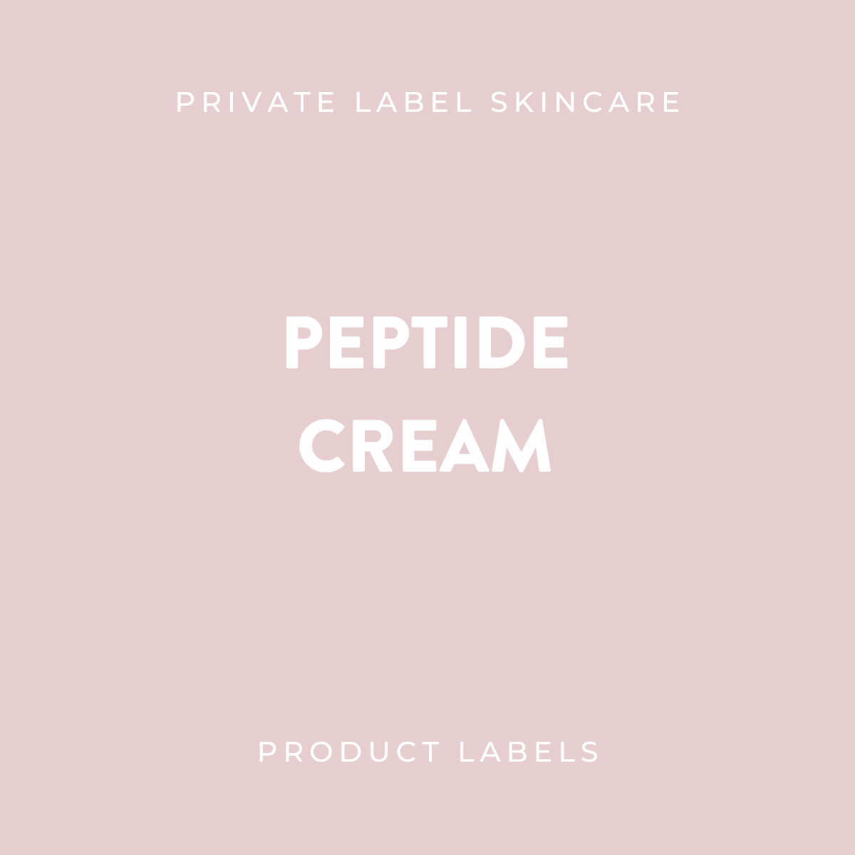 Peptide Cream Product Labels (x 20 labels)