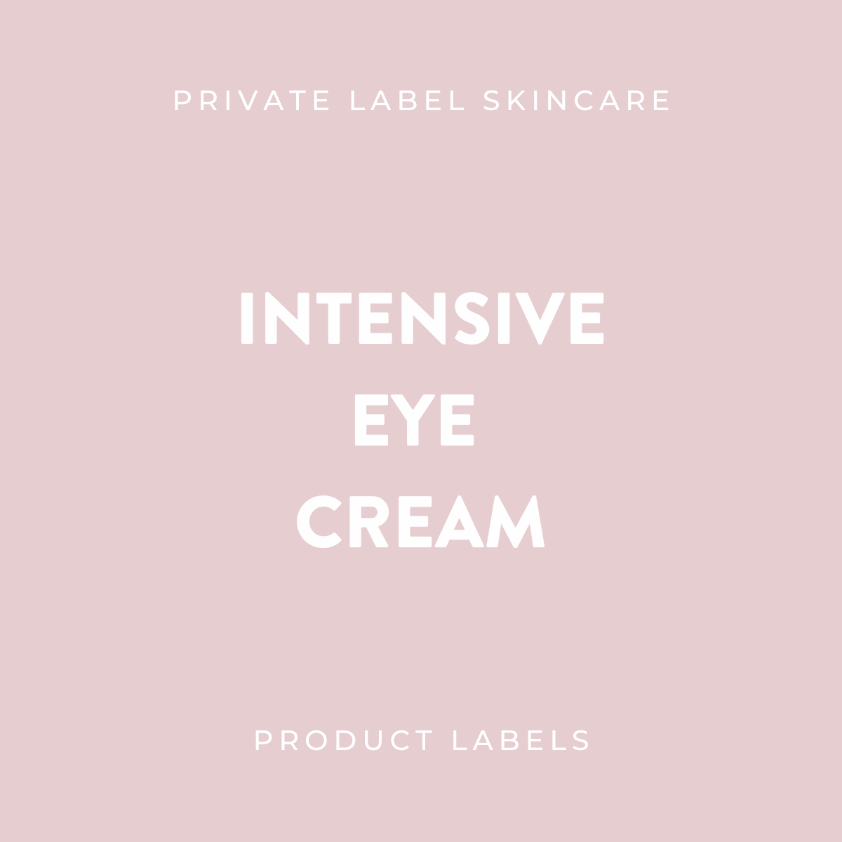 Intensive Eye Cream Product Labels (x 20 labels)