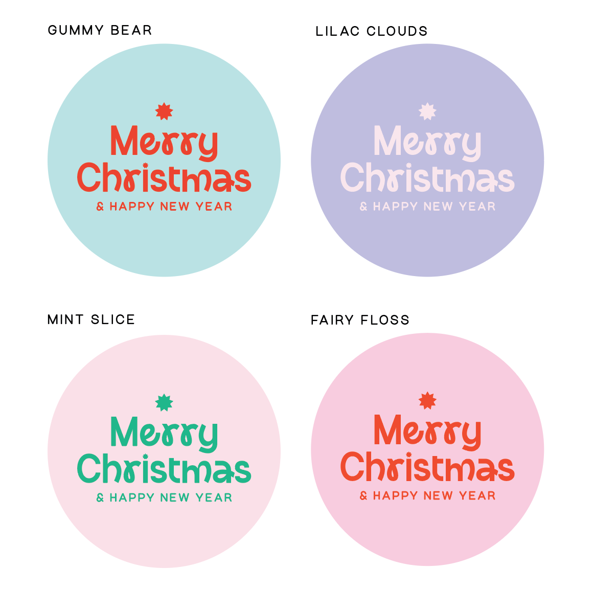 Sugar Rush Collection - Christmas Sugar - Round