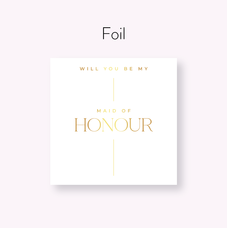 Will You Be My Maid of Honour - SQUARE Vinyl Label Pack