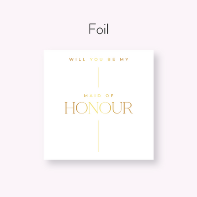 Will You Be My Maid of Honour - SQUARE Vinyl Label Pack