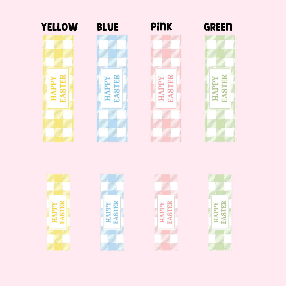 Gingham Collection - Easter - Design Two - SLIM