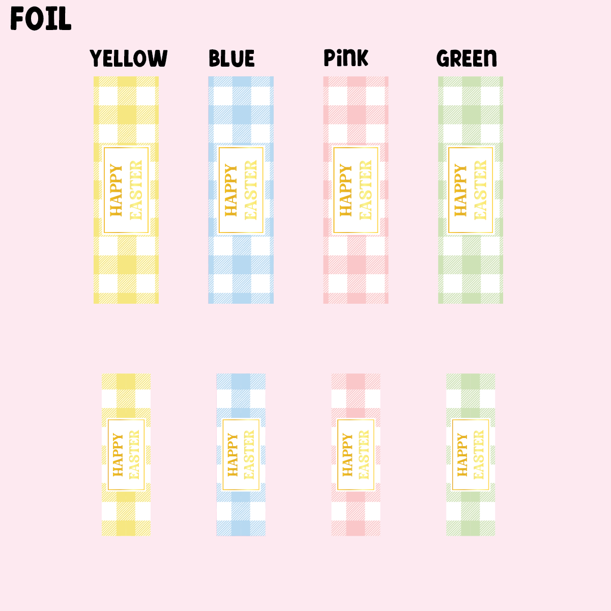 Gingham Collection - Easter - Design Two - SLIM