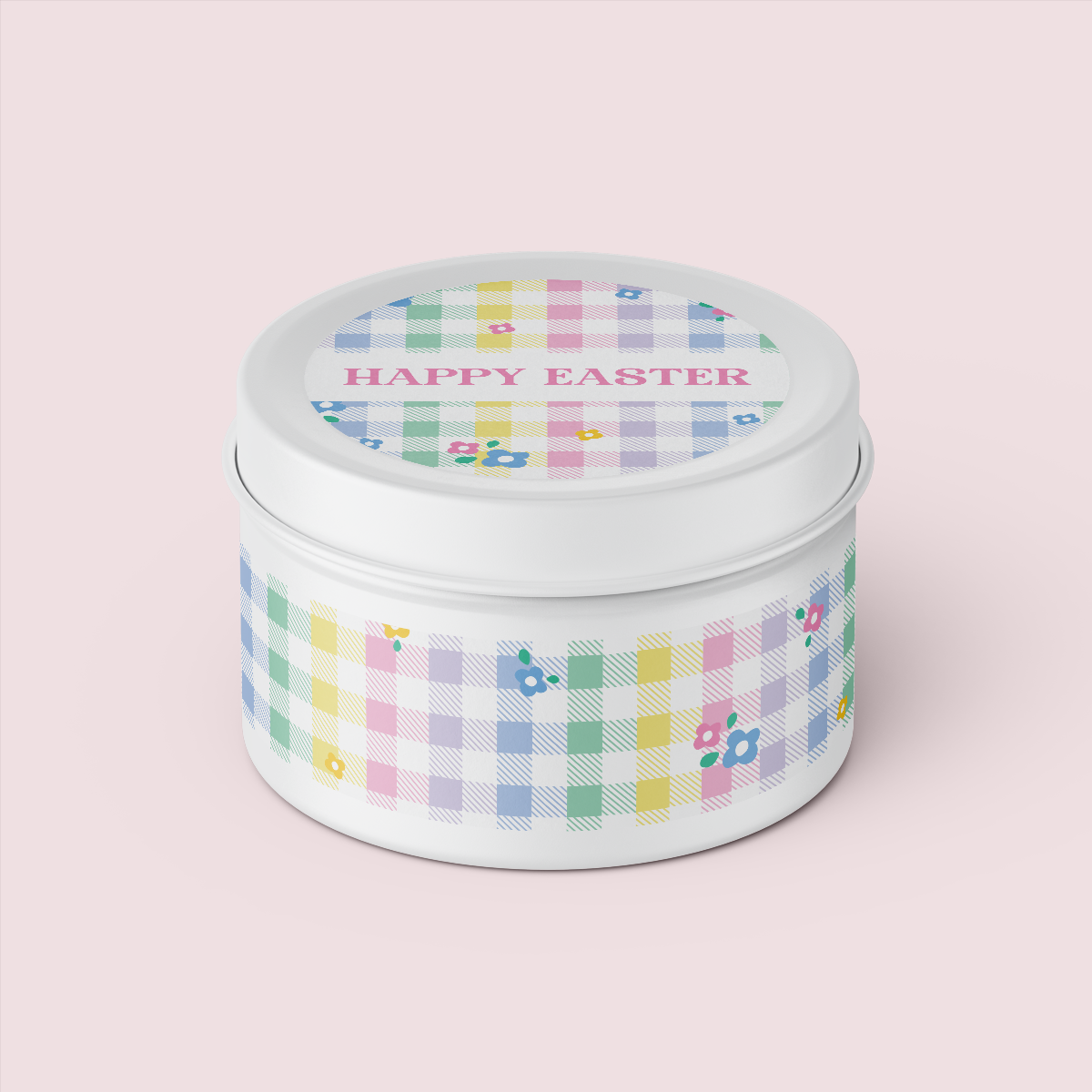 Gingham Collection - Easter - Design Three - TRAVEL TIN SET