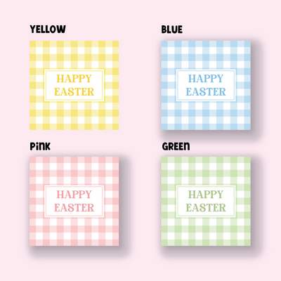 Gingham Collection - Easter - Design Two - SQUARE