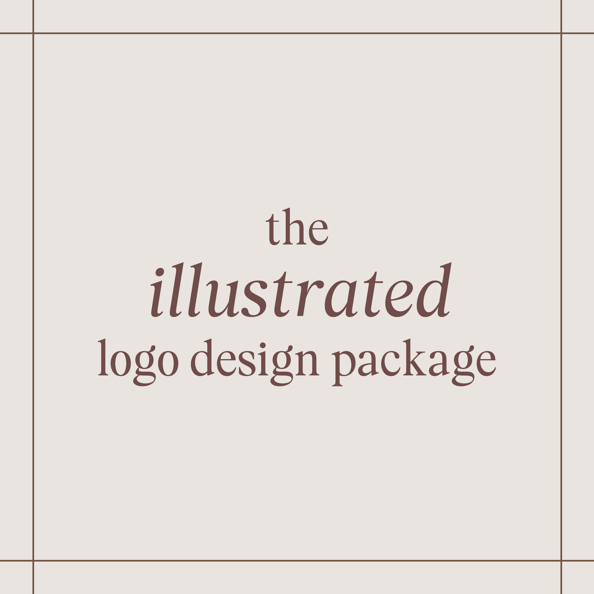 The Illustrated Logo Design Package