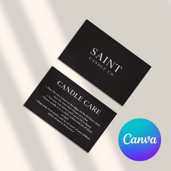 Custom Care Card Design - Editable Canva Template