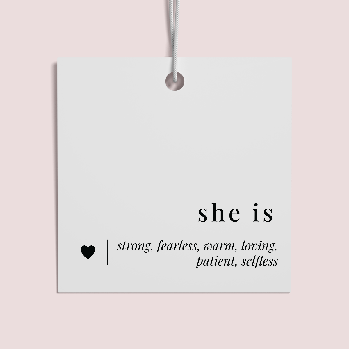 Premade Mother's Day Swing Tags Minimalist Collection Design ONE