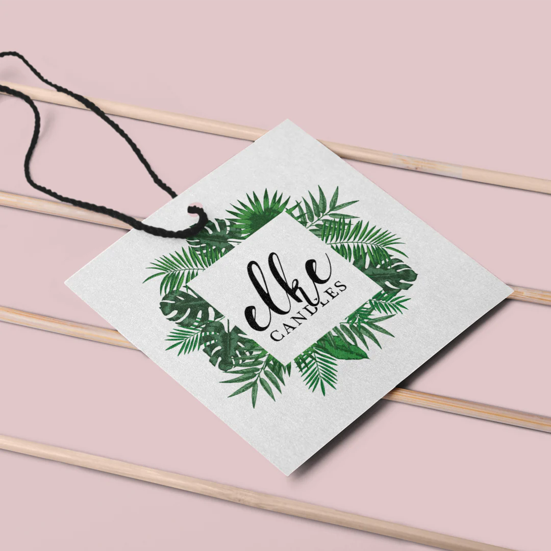 70mm Square Eco Uncoated 100% Recycled 350gsm Swing Tags