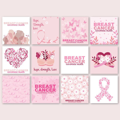 Breast Cancer Awareness Month Labels