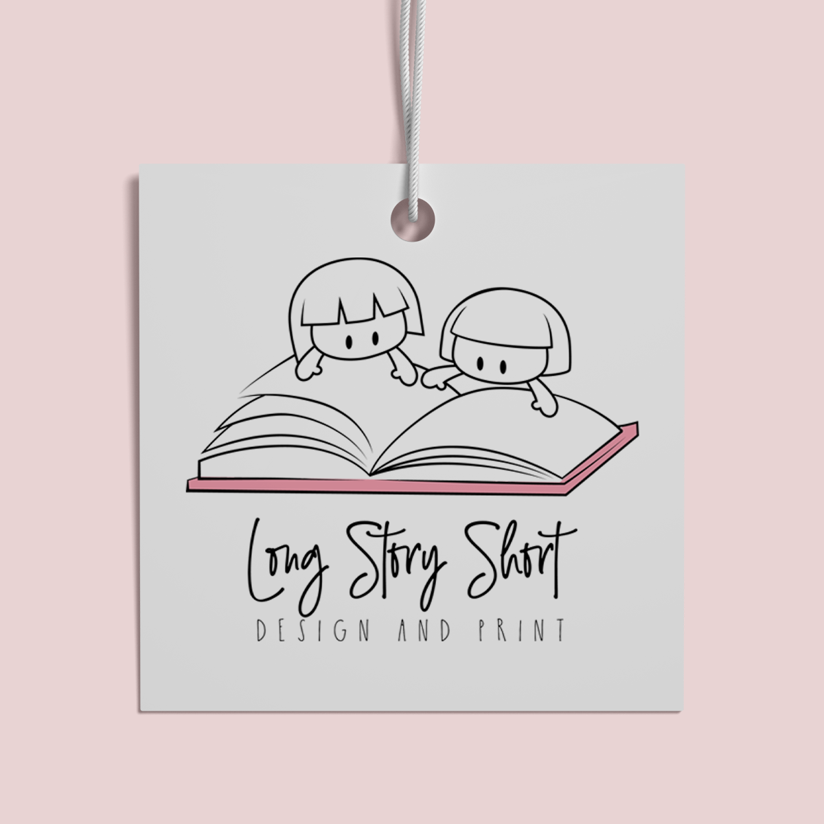 50mm Square Uncoated 350gsm Swing Tags