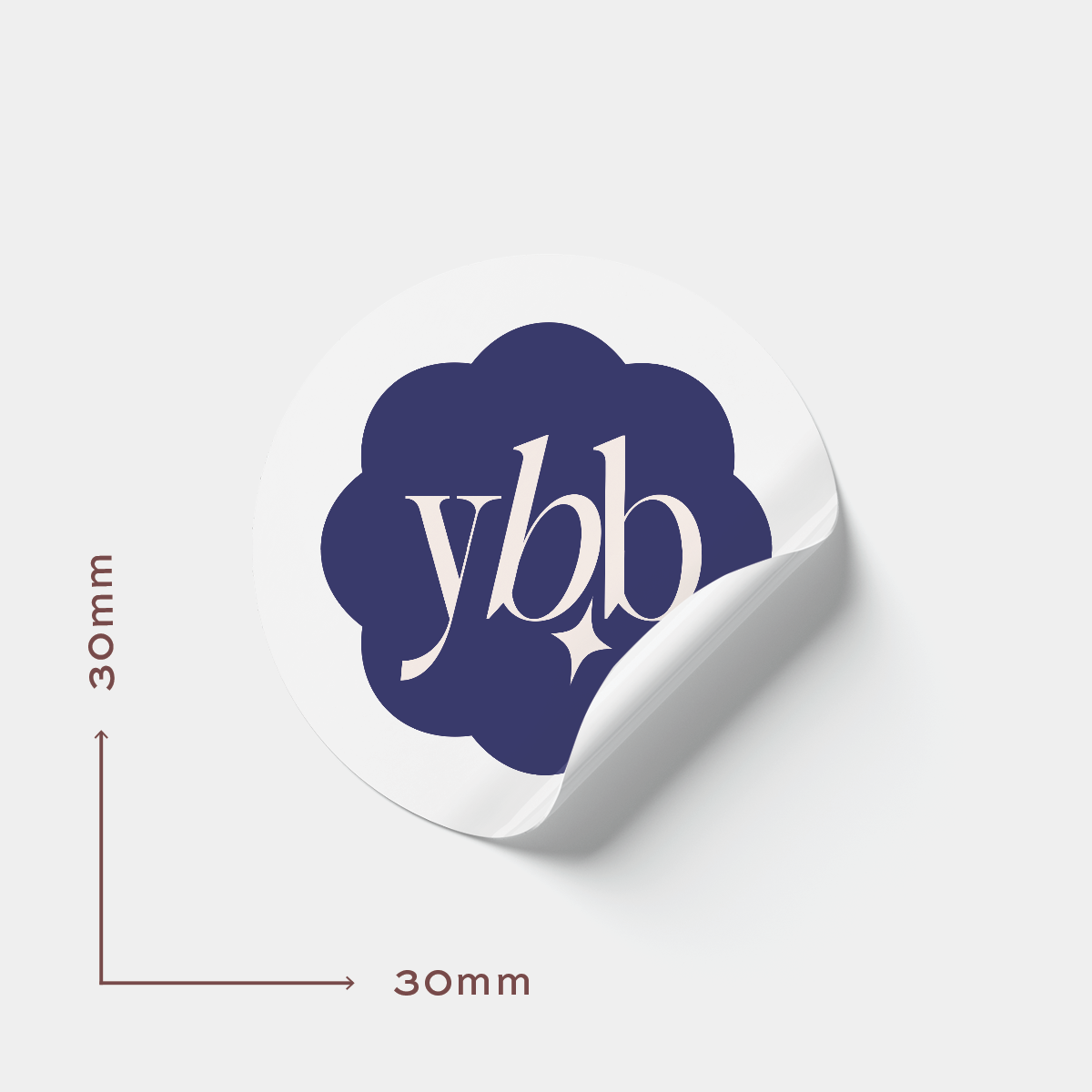 30mm Round Vinyl Labels - Popular Sizes