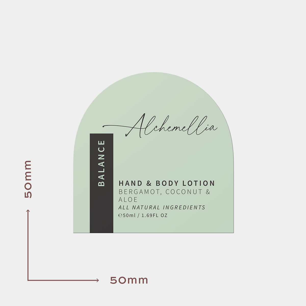 50mm Arch Vinyl Labels - Popular Sizes