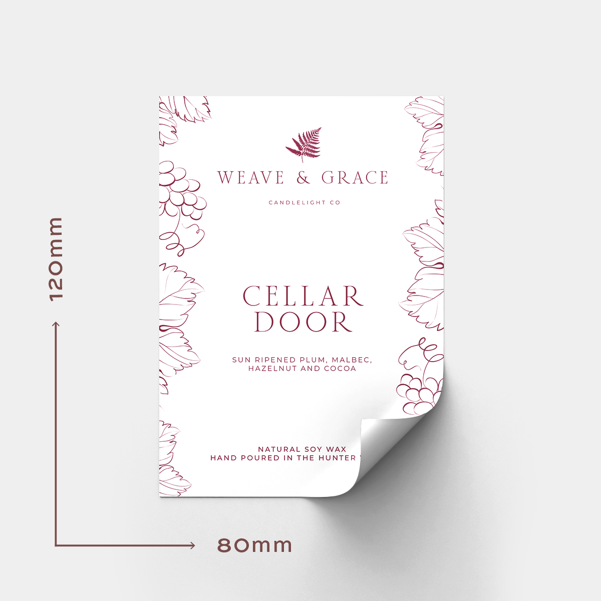 80x120mm Rectangle Vinyl Labels - Popular Sizes