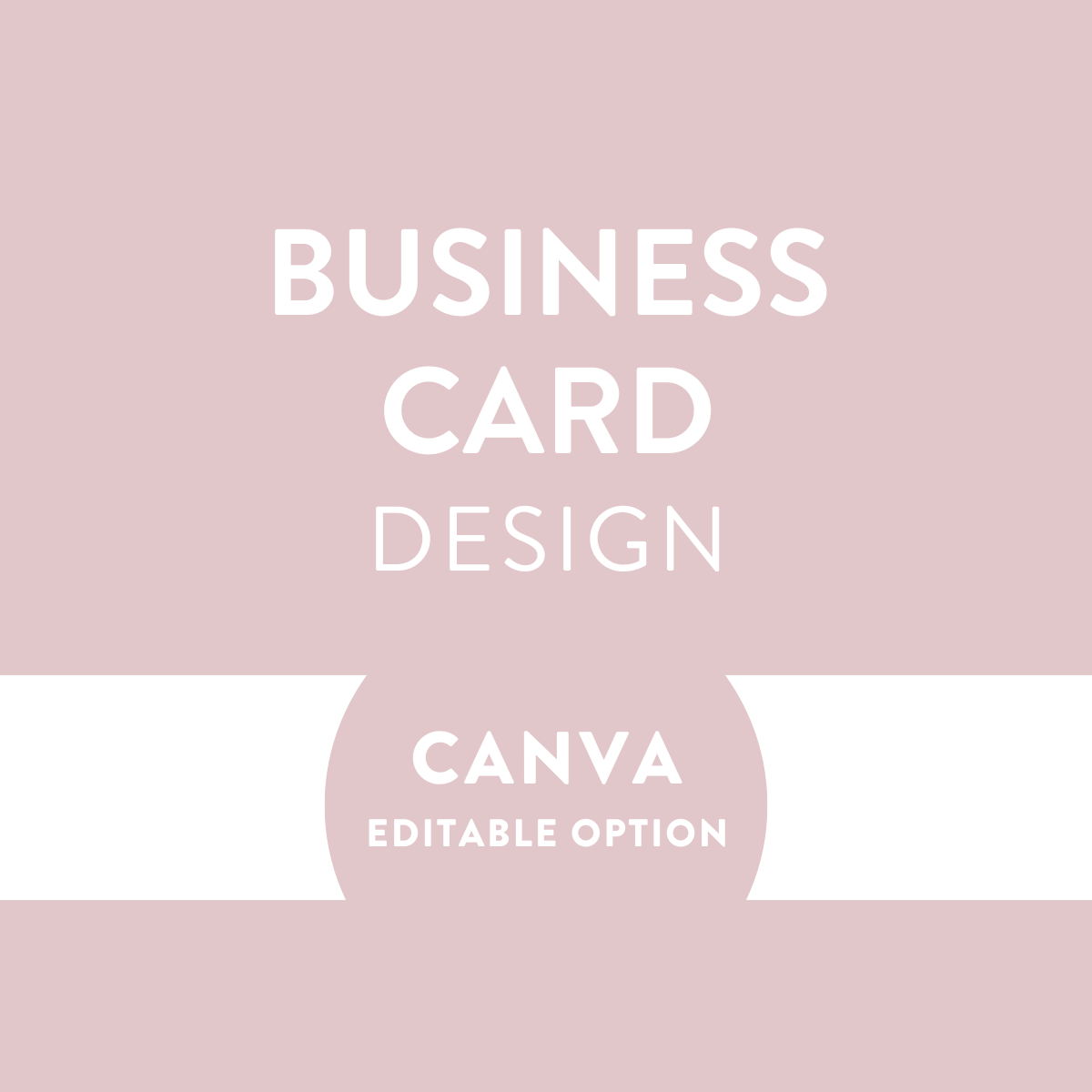 Business Card Design - Editable Canva Template