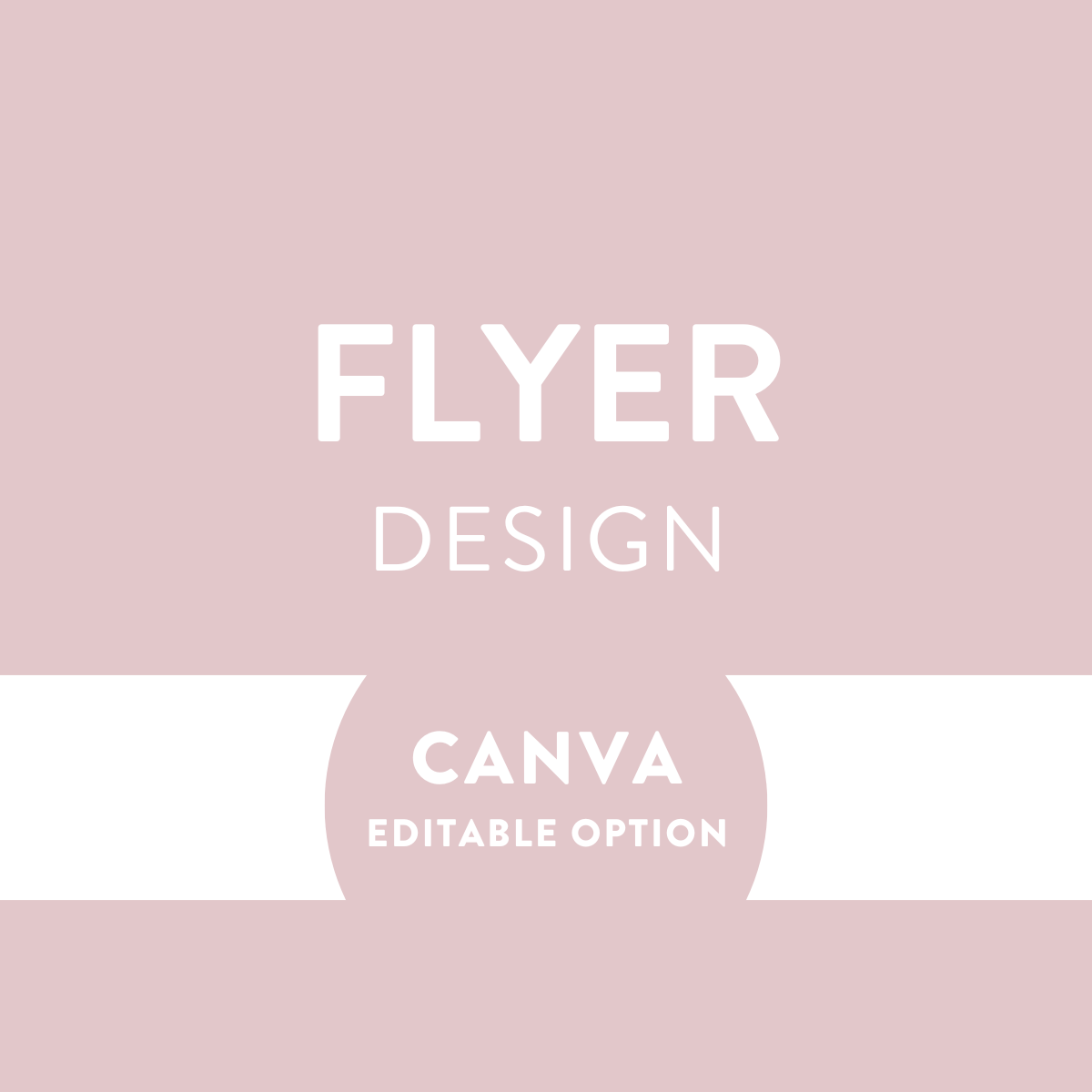 Custom Flyer Design - Editable Canva Template