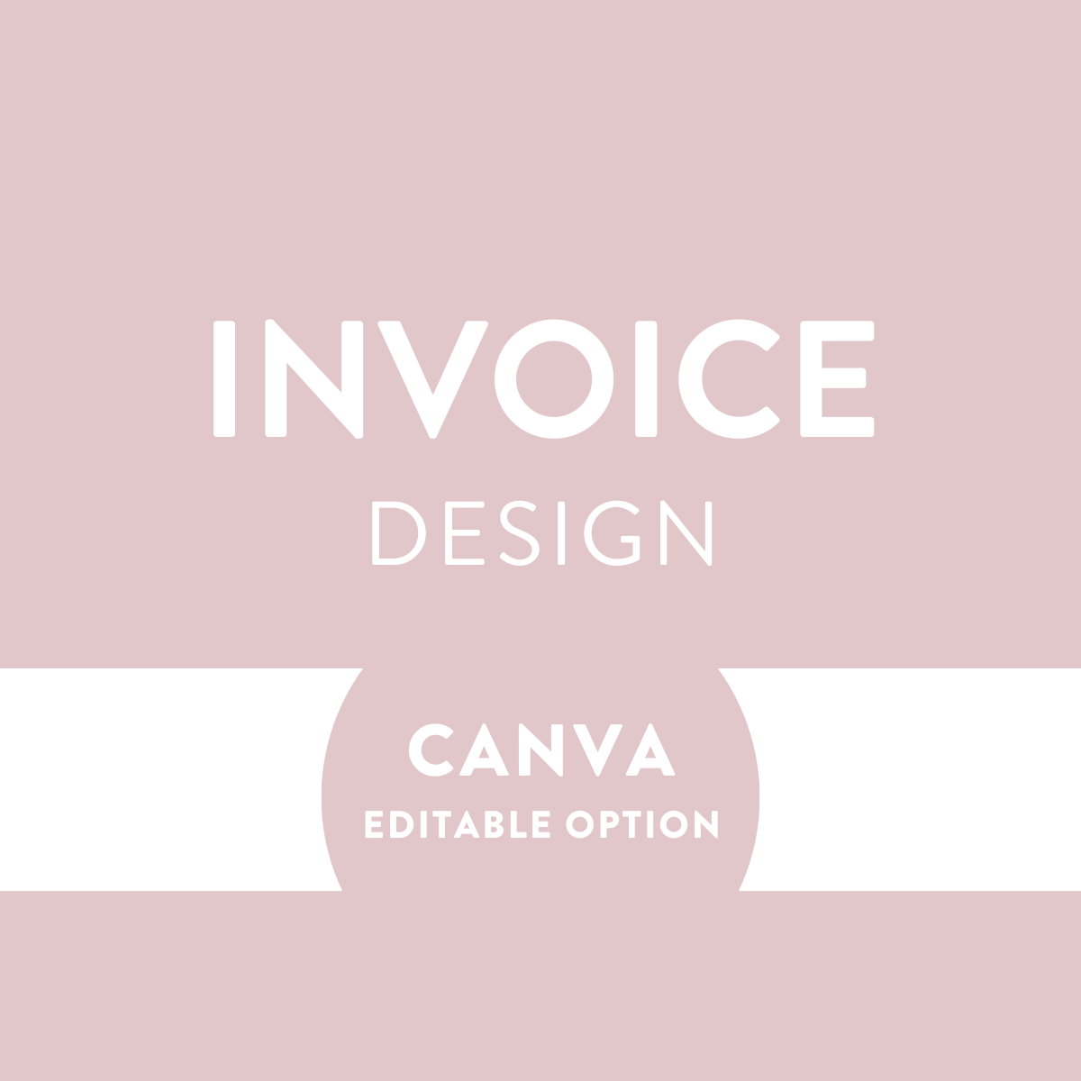 Invoice Design - Editable Canva Template