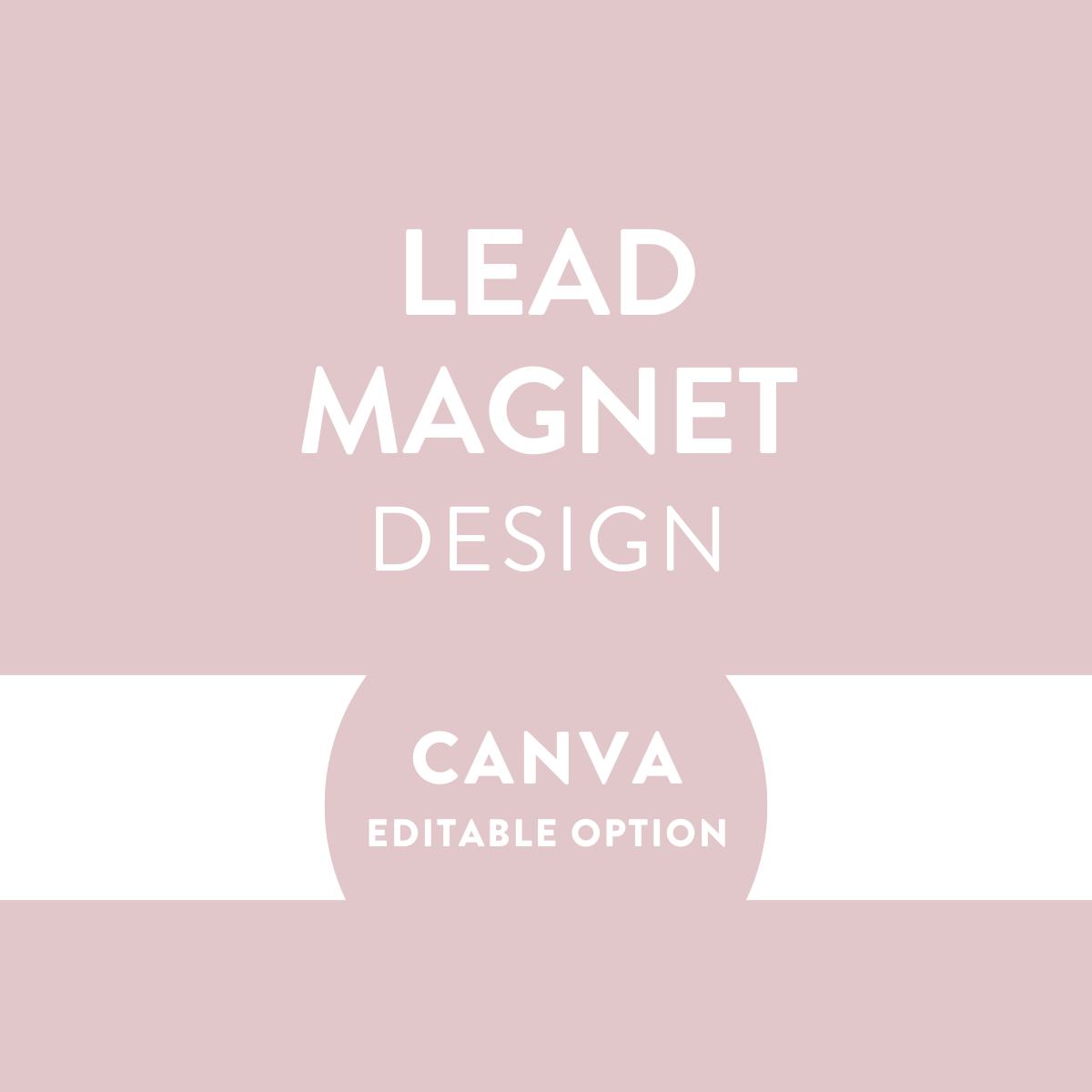 Custom Lead Magnet Design - Editable Canva Template