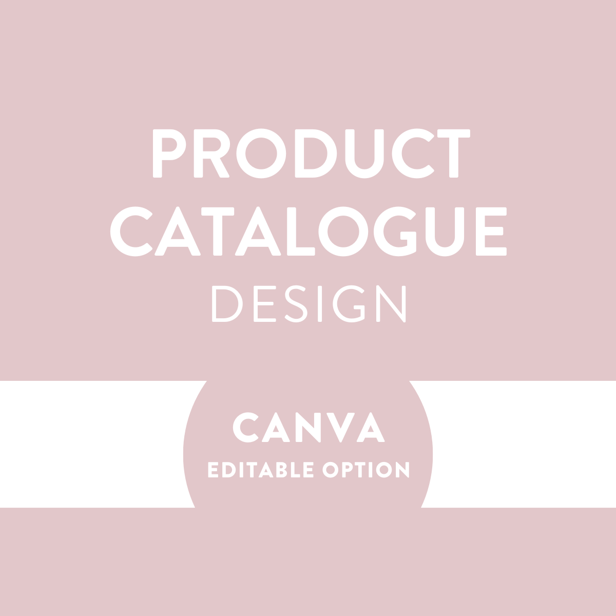 Custom Product Catalogue Design - Editable Canva Template