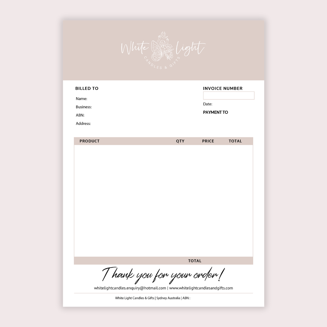 Invoice Design - Editable Canva Template
