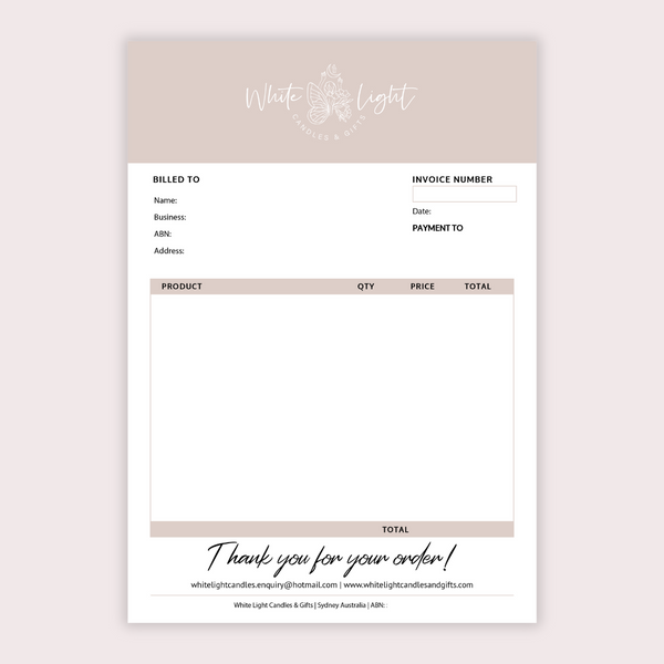 Invoice Design - Editable Canva Template