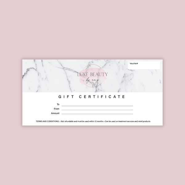 Gift Certificate Design - Editable Canva Template