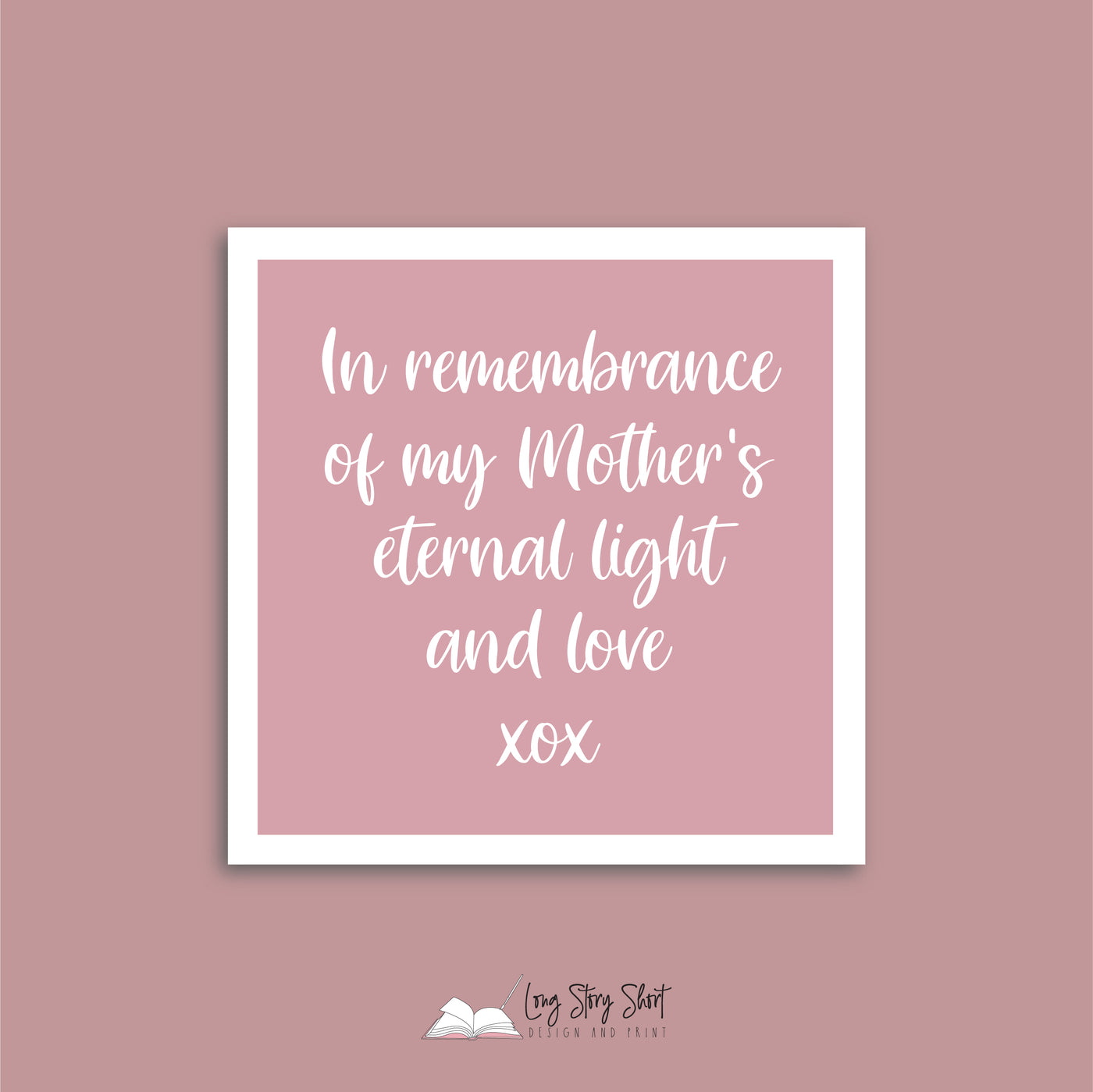 Blush Always in Our Hearts In Memory Vinyl Label Pack