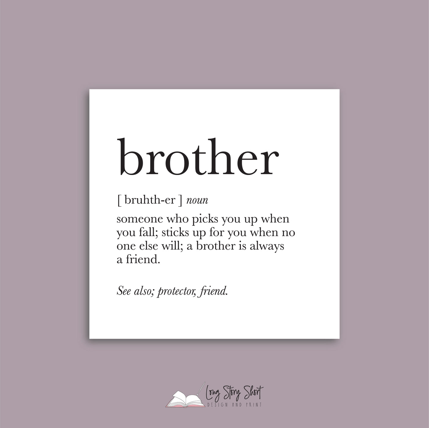Brother Quote Vinyl Label Pack