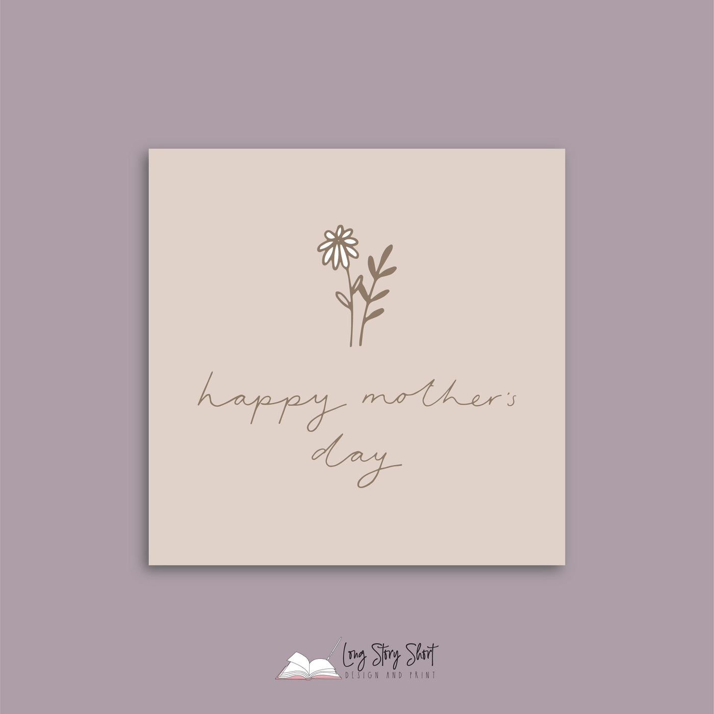 Taupe Stem Mothers Day Vinyl Label Pack