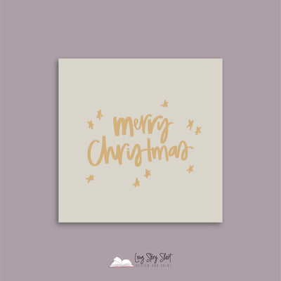 Eggnog Cream Christmas Cheer Christmas Vinyl Label Pack Square Matte/Gloss