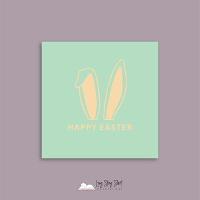 Happy Easter! Vinyl Label Pack Square Matte/Gloss