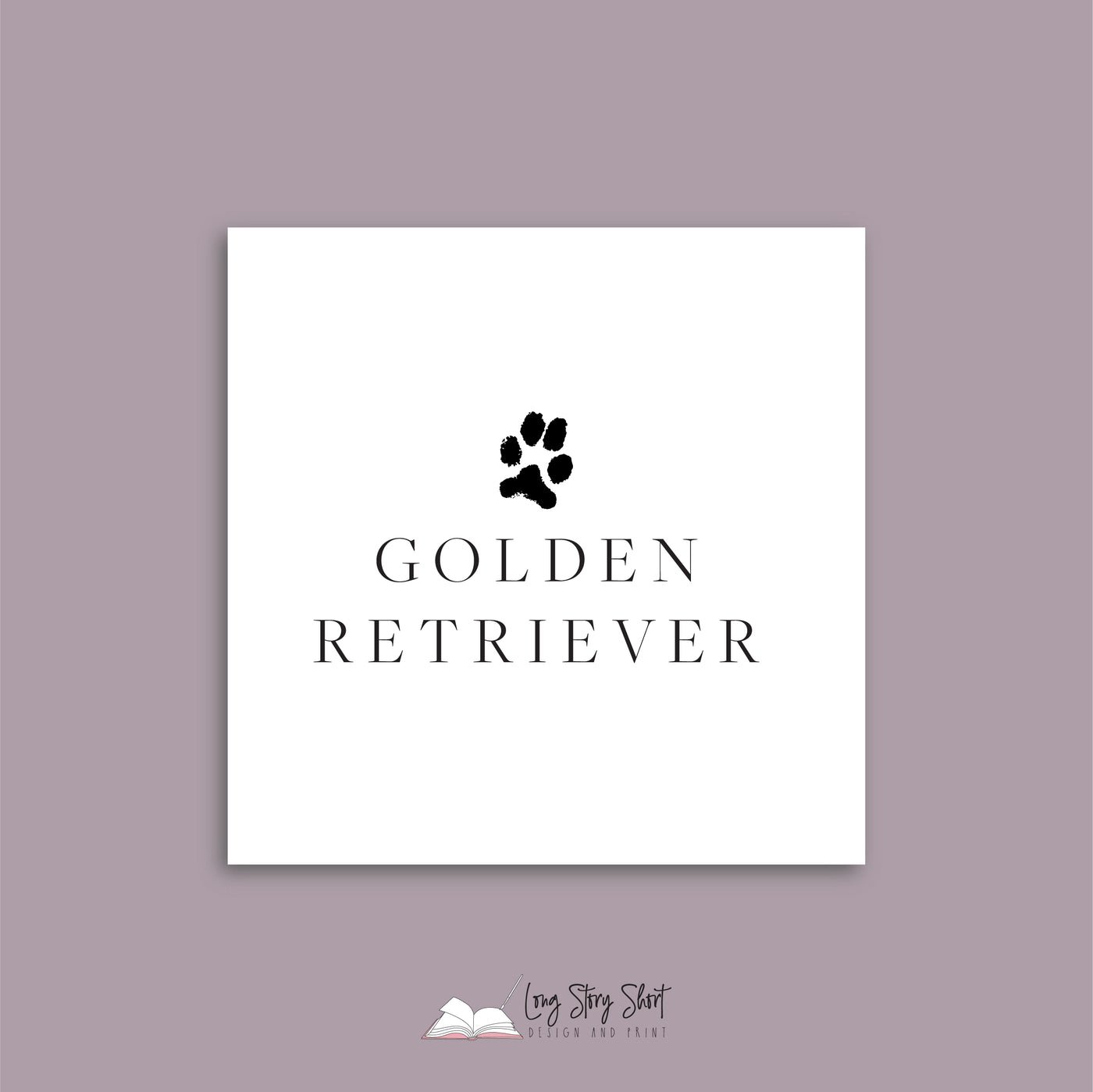 It's a Dog's Life (Golden Retriever v2) Vinyl Label Pack