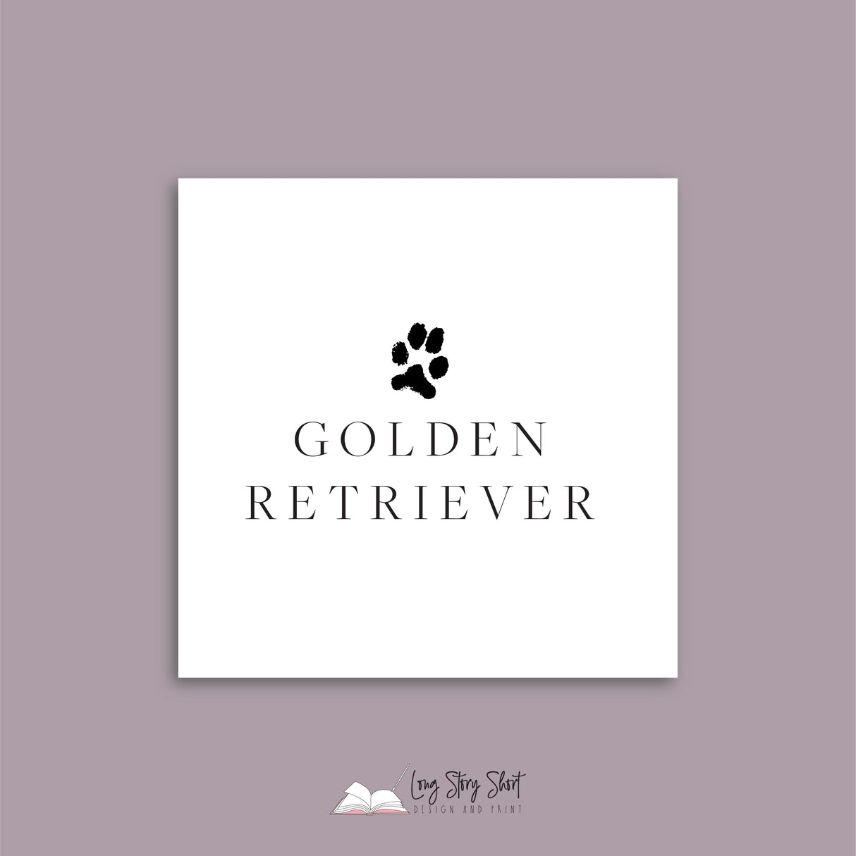 It's a Dog's Life (Golden Retriever) Vinyl Label Pack