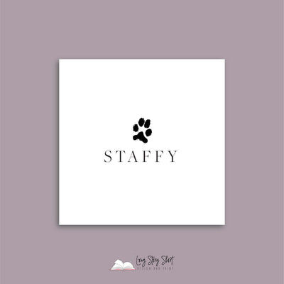 It's a Dog's Life (Staffy) Vinyl Label Pack