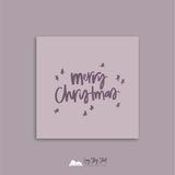Berry Christmas Cheer Christmas Vinyl Label Pack Square Matte/Gloss