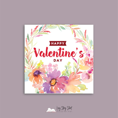 Valentines Day Square Vinyl Label Pack