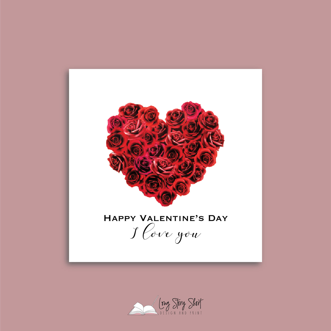 Valentines Day Square Vinyl Label Pack