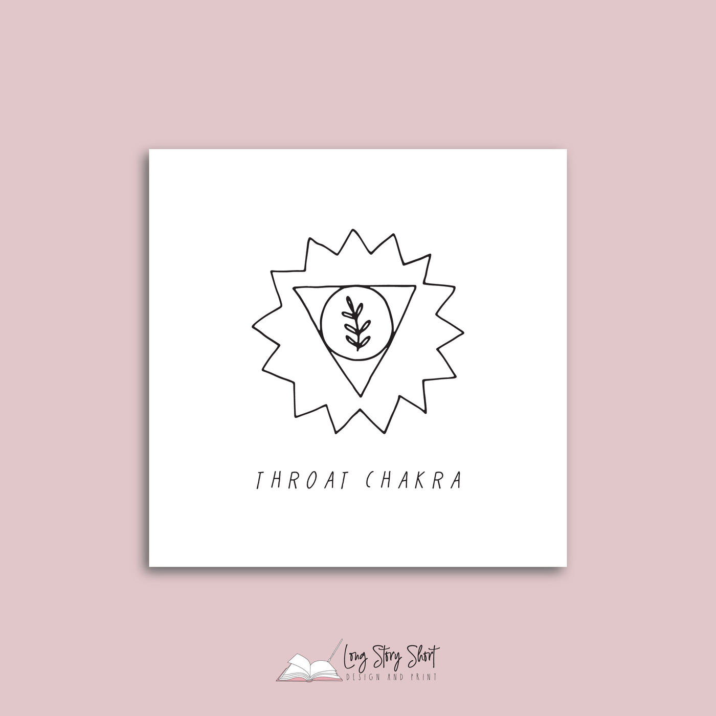 White Illustrated Chakra Vinyl Label Pack