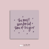 Berry Christmas Cheer Christmas Vinyl Label Pack Square Matte/Gloss