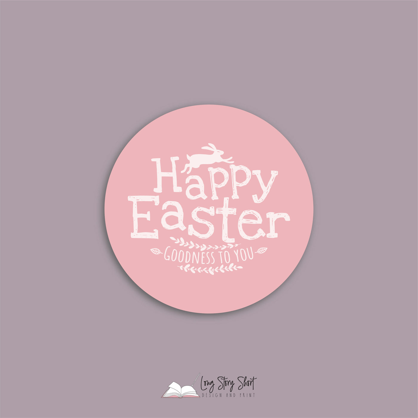 Happy Easter Goodness Vinyl Label Pack (Round) Matte/Gloss/Foil