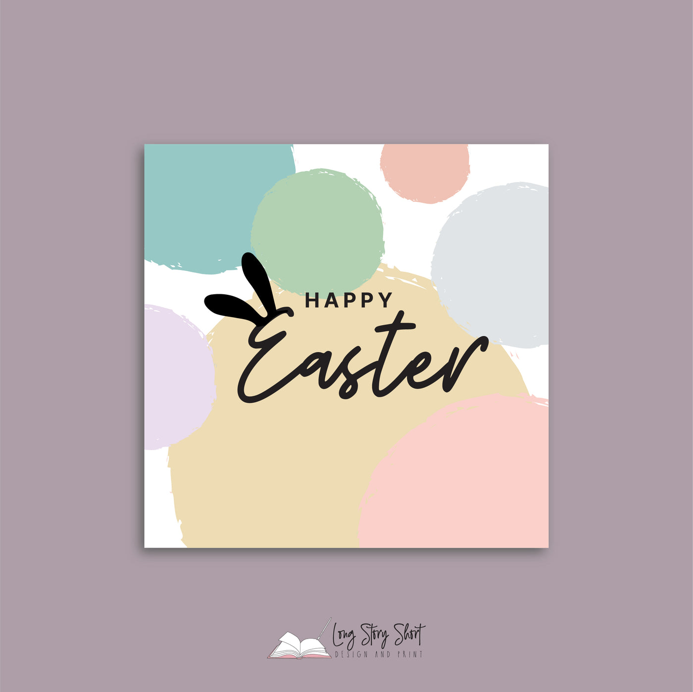 Happy Easter Spots Vinyl Label Pack (Square) Matte/Gloss/Foil