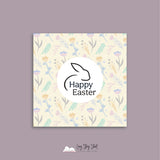 Happy Easter Floral Vinyl Label Pack (Square)