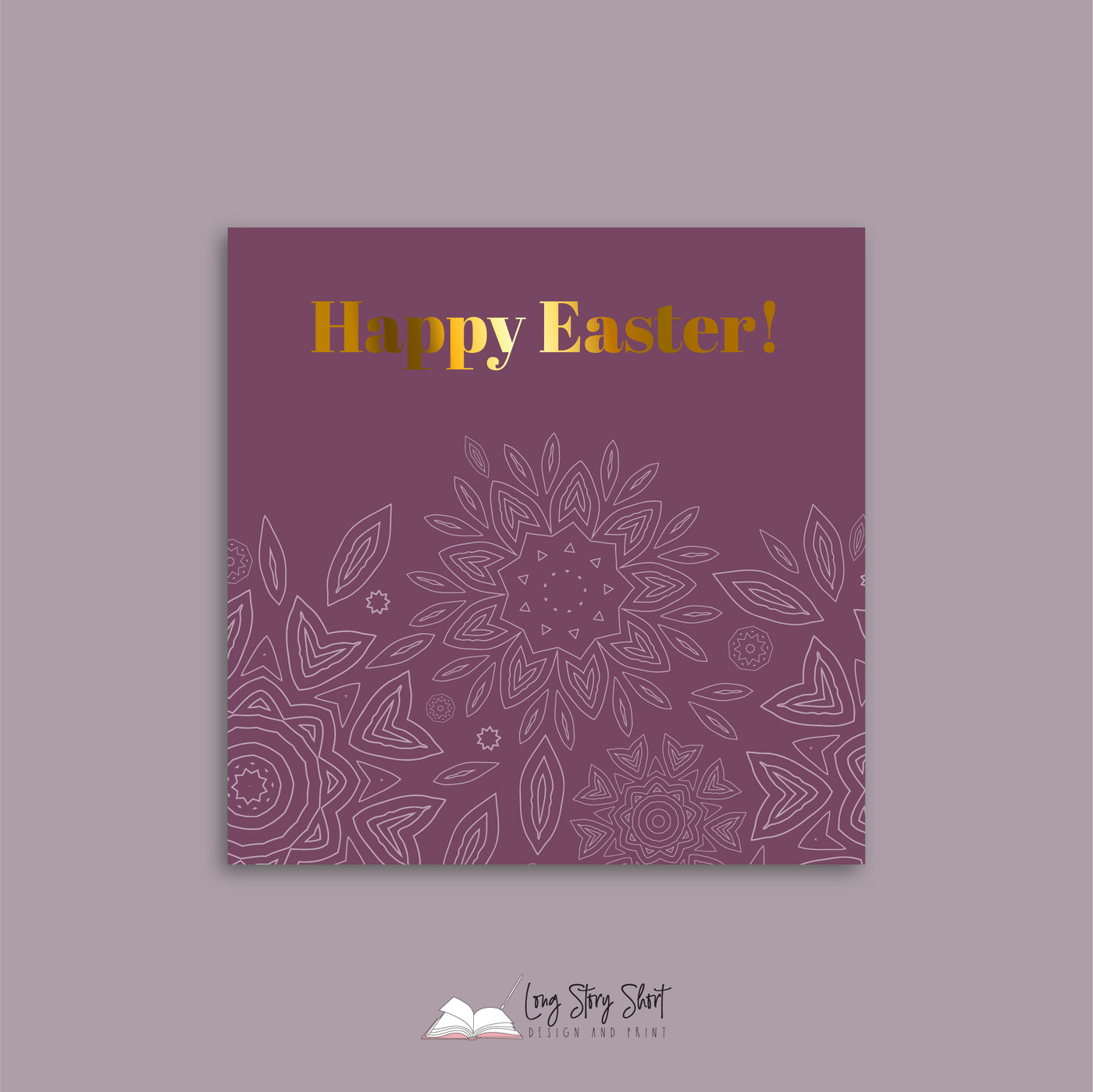 Happy Easter Geo Flower Vinyl Label Pack