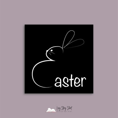 Black Easter Vinyl Label Pack (Square) Matte/Gloss/Foil