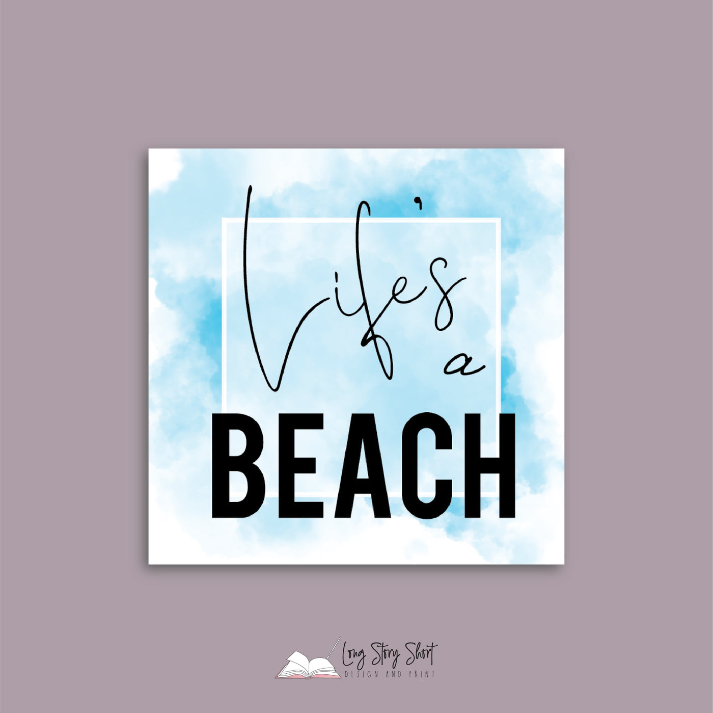 LIfe's a Beach Vinyl Label Pack