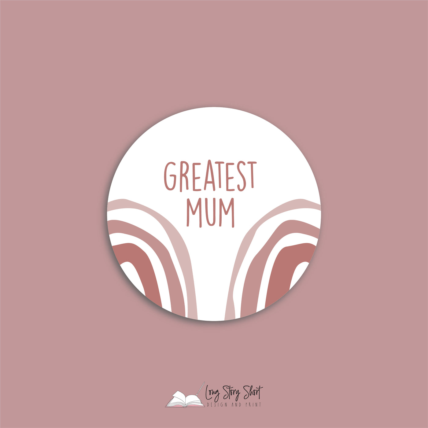Greatest Mum Round Vinyl Label Pack