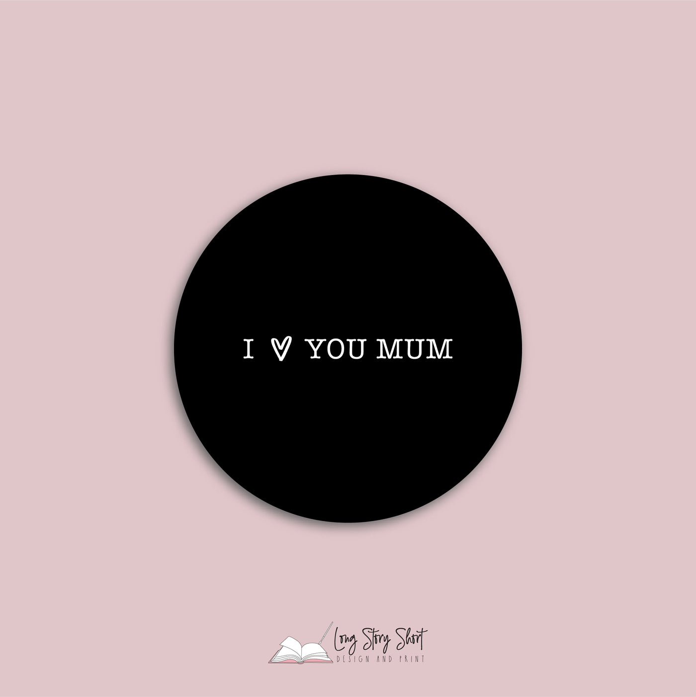 Xoxo Mum Round Vinyl Label Pack