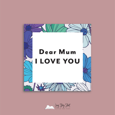 Happy Mother's Day Flower Pattern Vinyl Label Pack