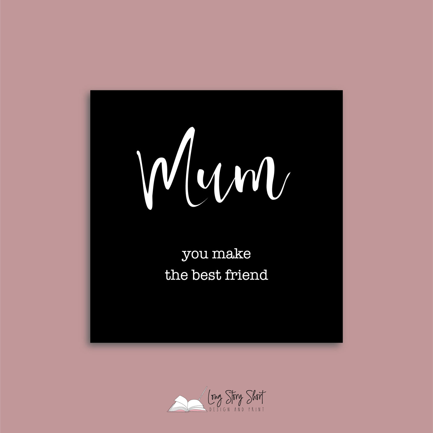 Mum your heart is always my home Square Vinyl Label Pack